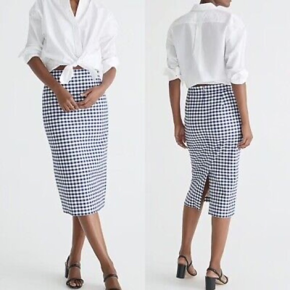J. Crew Dresses & Skirts - 💐NWOT J. Crew No. 2 Gingham Pencil Skirt!💐